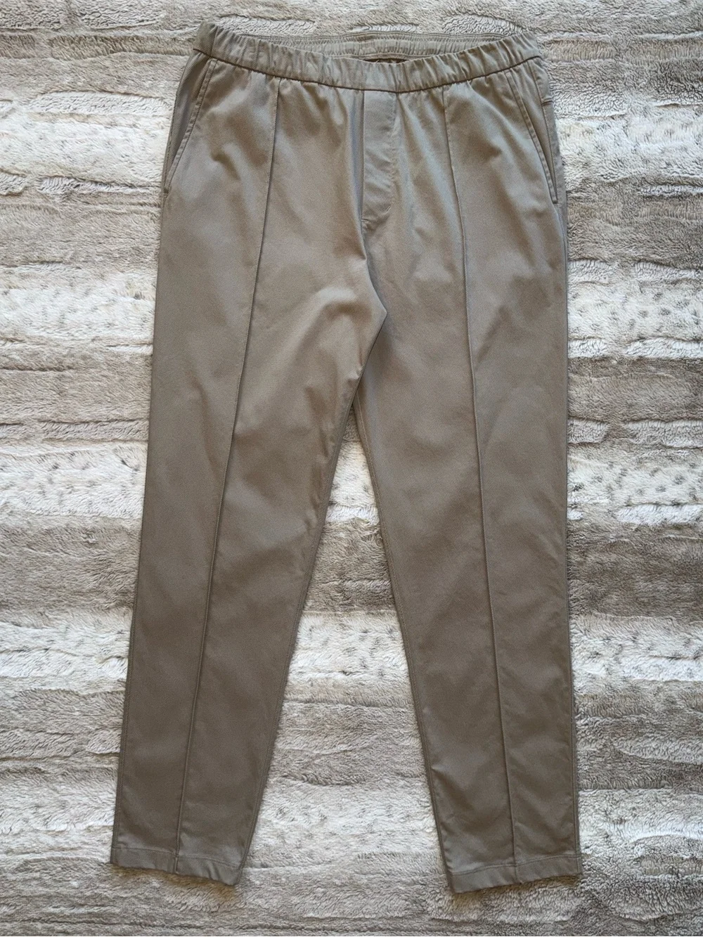 lululemon Cotton Twill Pintuck Pull-On Pant Regular in Sheer Oak Size L
